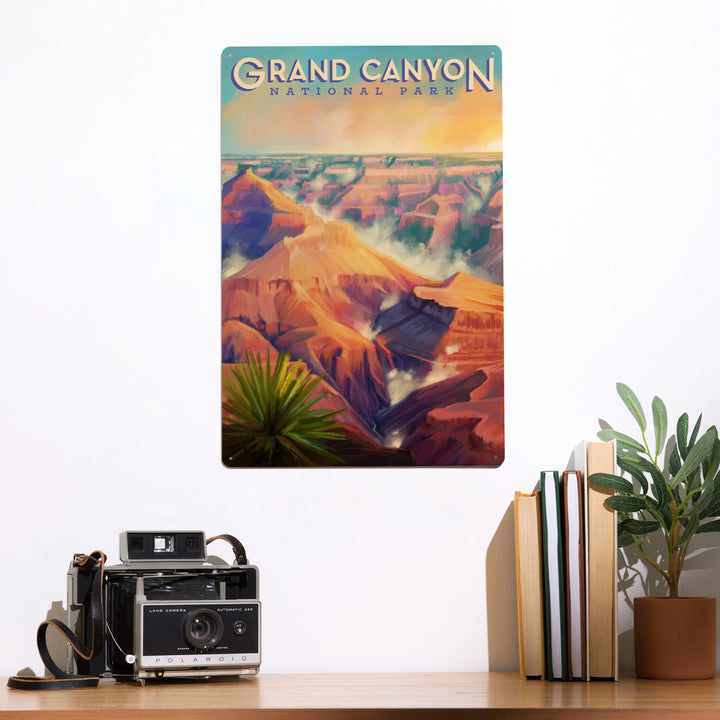 Grand Canyon National Park, Arizona, Oil Painting, Metal Signs