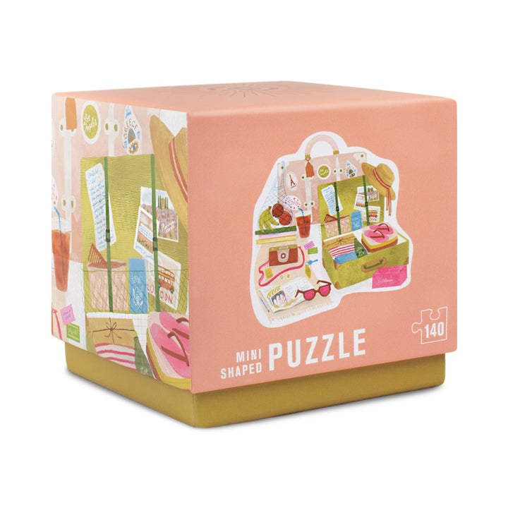 Lantern Press Mini Jigsaw Puzzle for Adults, Packed to Wander