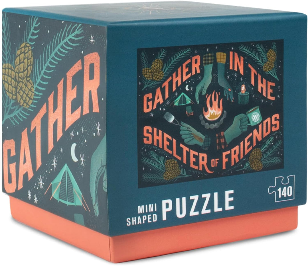 Lantern Press Mini Jigsaw Puzzle for Adults, Gather in The Shelter of Friends