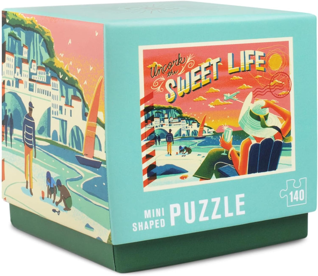 Lantern Press Mini Jigsaw Puzzle for Adults, Uncork The Sweet Life