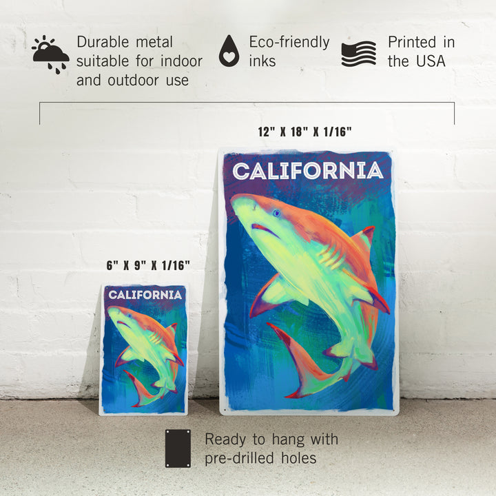 California, Vivid, Blacktip Shark, Metal Signs
