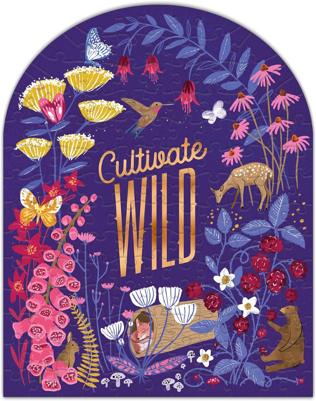 Lantern Press Mini Jigsaw Puzzle for Adults, Cultivate Wild