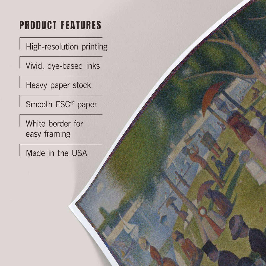 A Sunday Afternoon (Artist: Georges-Pierre Seurat) c. 1884, Masterpiece Classic, Art & Giclee Prints Art Lantern Press