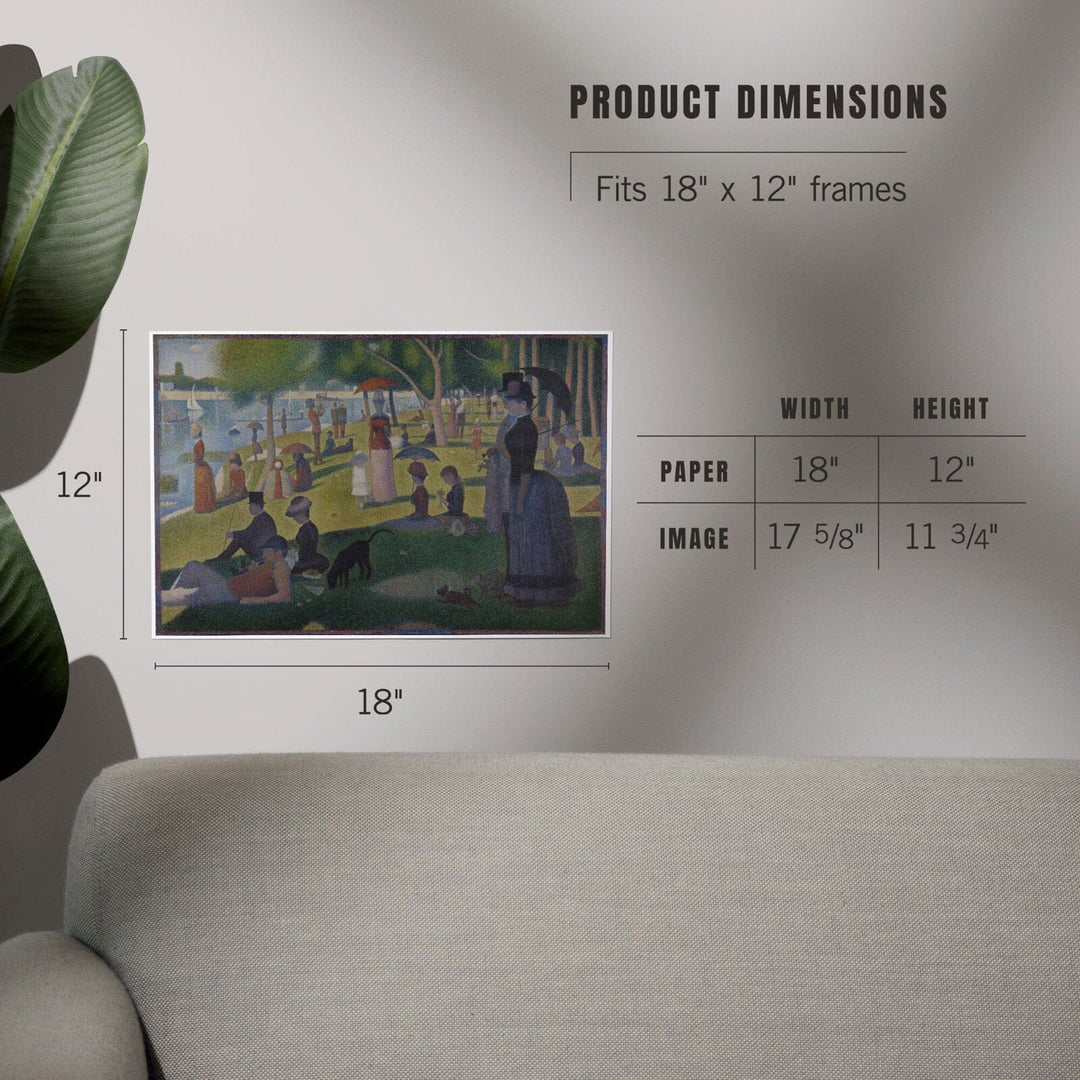 A Sunday Afternoon (Artist: Georges-Pierre Seurat) c. 1884, Masterpiece Classic, Art & Giclee Prints Art Lantern Press