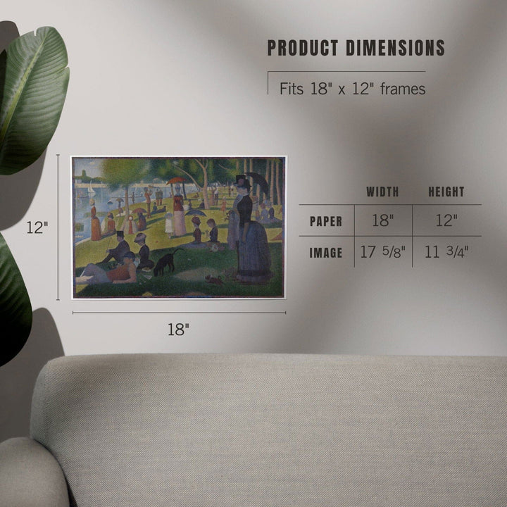 A Sunday Afternoon (Artist: Georges-Pierre Seurat) c. 1884, Masterpiece Classic, Art & Giclee Prints Art Lantern Press