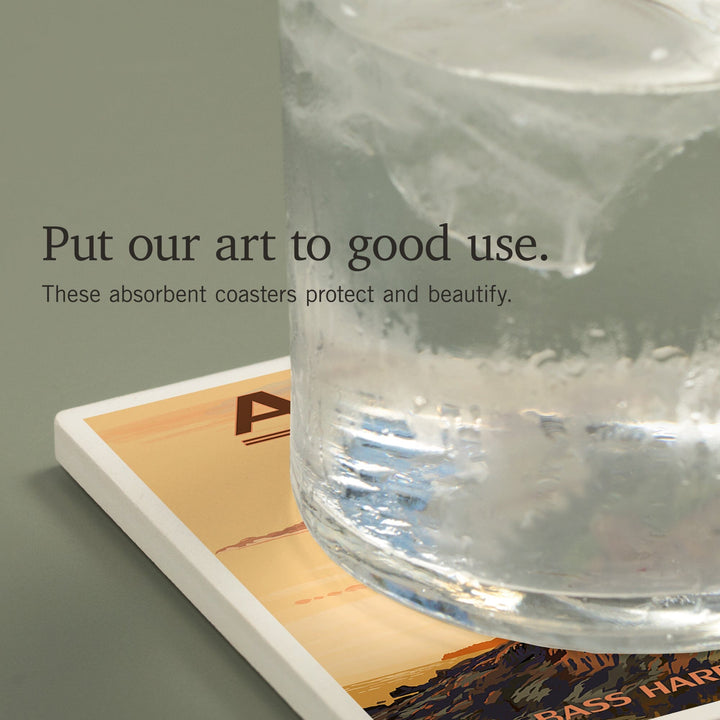 Acadia National Park, Maine, Bass Harbor Lighthouse, Coasters Coasters Lantern Press