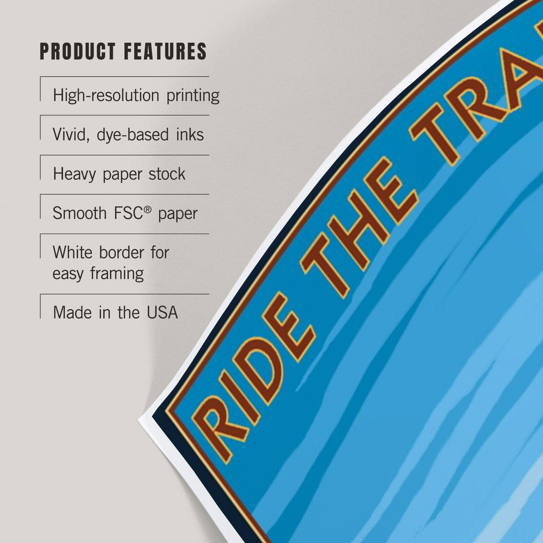 Acadia National Park, Maine, Bicycle Scene, Art & Giclee Prints Art Lantern Press