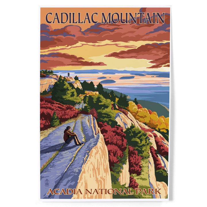 Acadia National Park, Maine, Cadillac Mountain, Painterly Series, Art & Giclee Prints Art Lantern Press