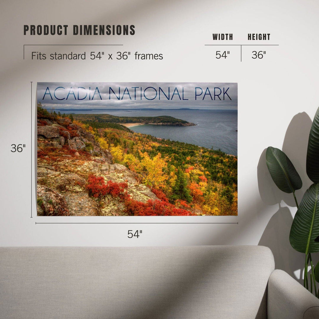Acadia National Park, Maine, Fall Scenery, Art & Giclee Prints Art Lantern Press