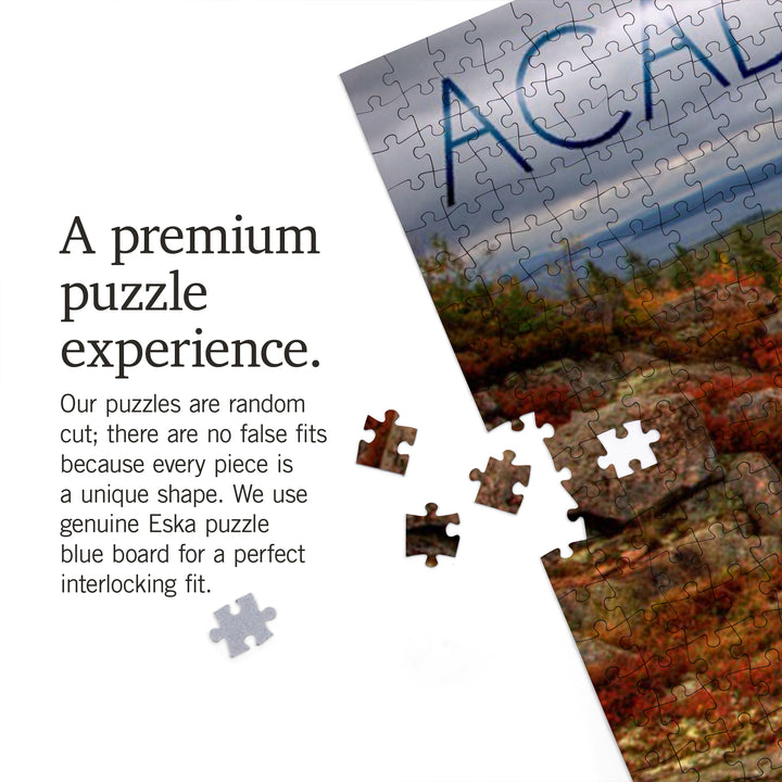 Acadia National Park, Maine, Fall Scenery, Jigsaw Puzzle Puzzle Lantern Press