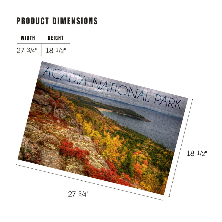 Acadia National Park, Maine, Fall Scenery, Jigsaw Puzzle Puzzle Lantern Press