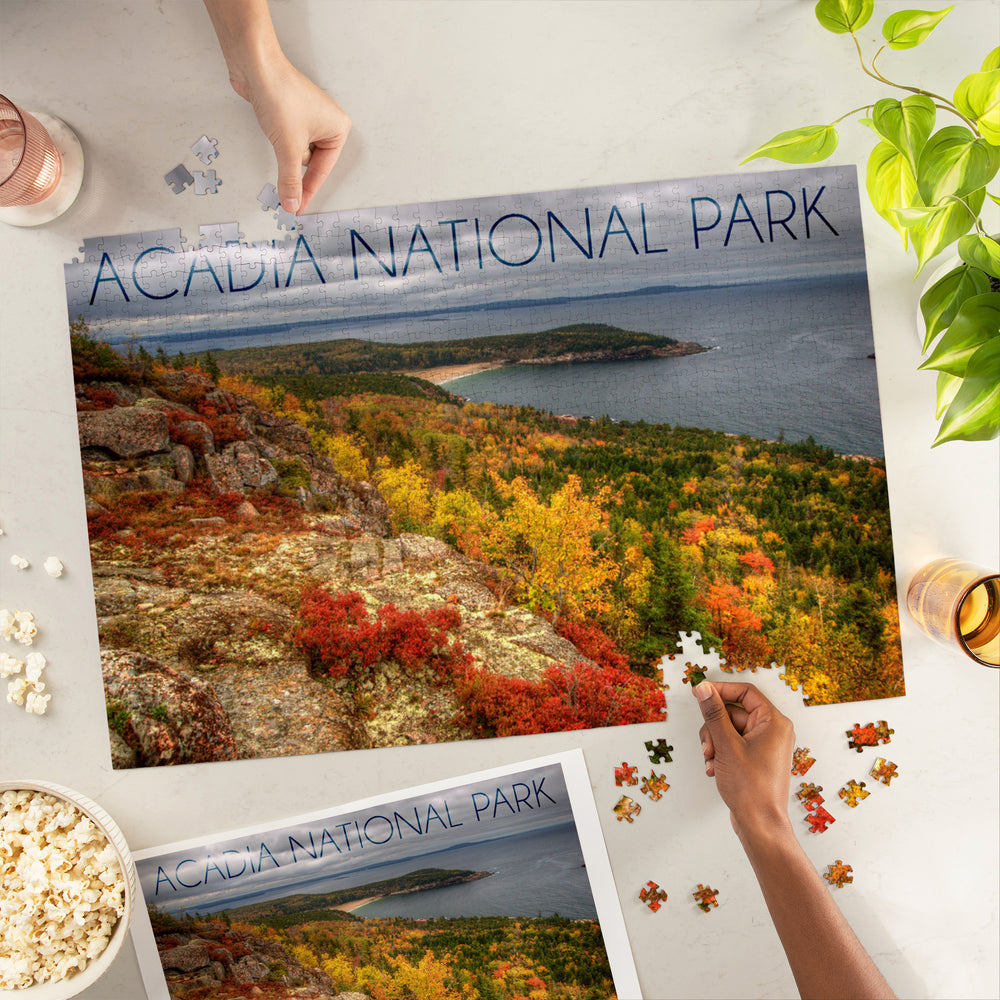 Acadia National Park, Maine, Fall Scenery, Jigsaw Puzzle Puzzle Lantern Press