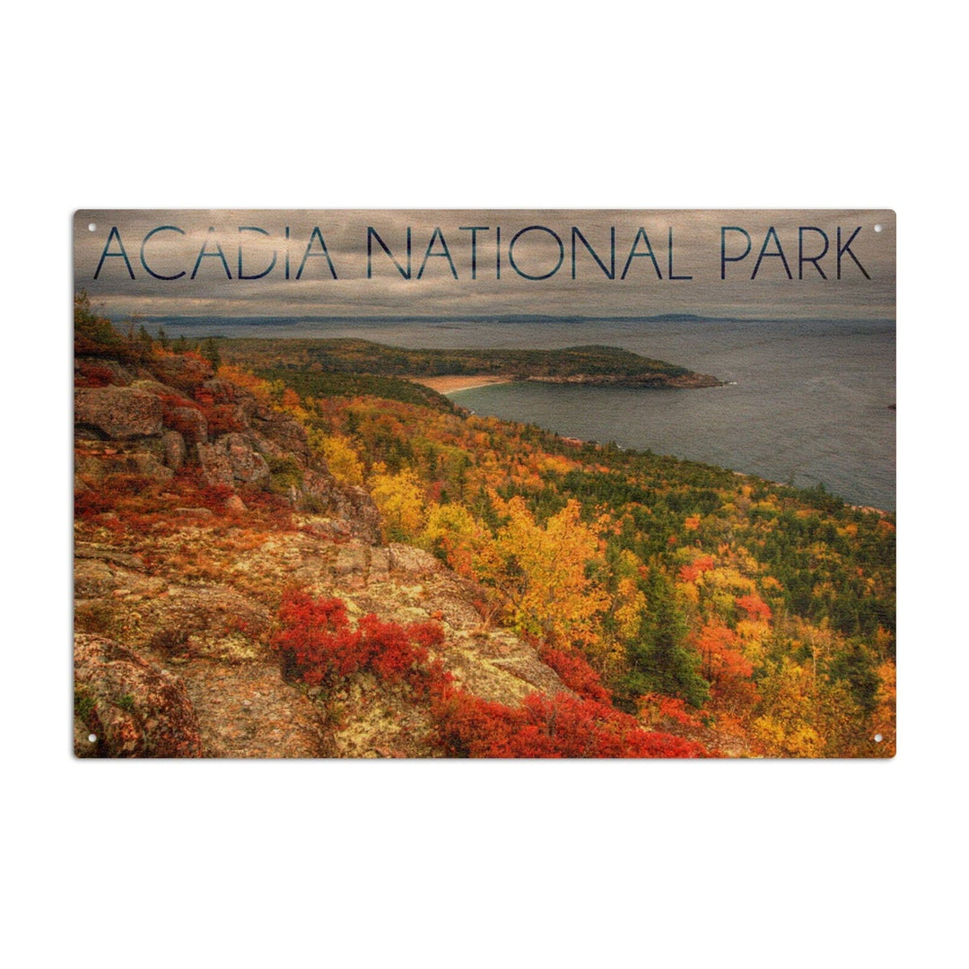 Acadia National Park, Maine, Fall Scenery, Lantern Press Photography, Wood Signs and Postcards Wood Lantern Press 10 x 15 Wood Sign