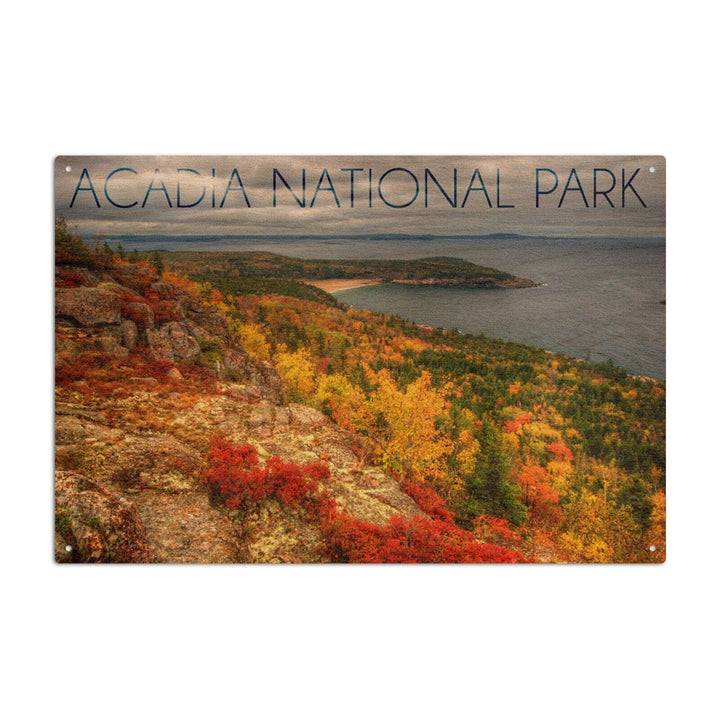 Acadia National Park, Maine, Fall Scenery, Lantern Press Photography, Wood Signs and Postcards Wood Lantern Press