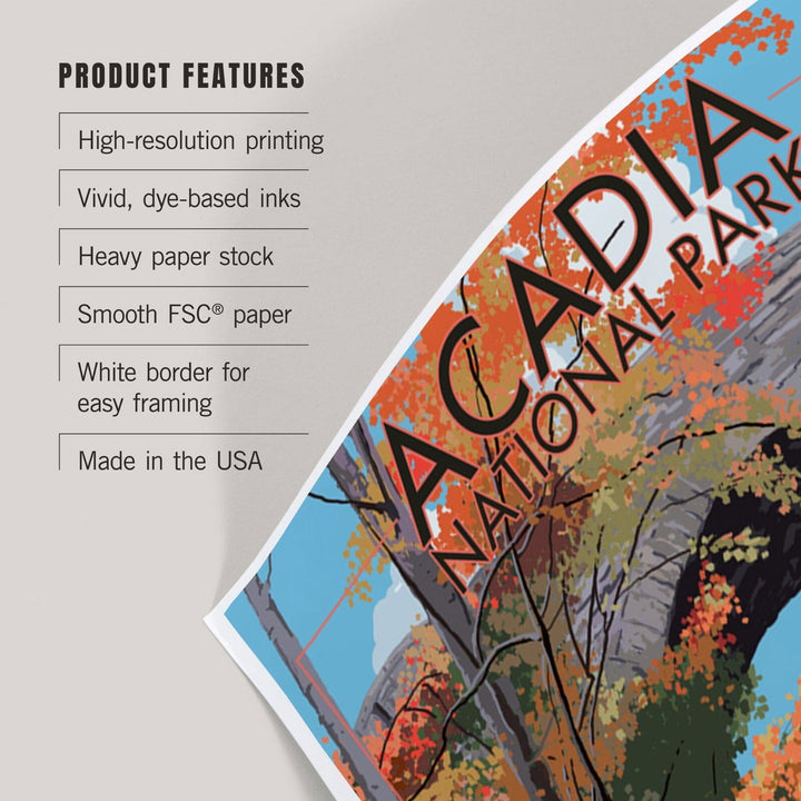 Acadia National Park, Maine, Stone Bridge, Art & Giclee Prints Art Lantern Press