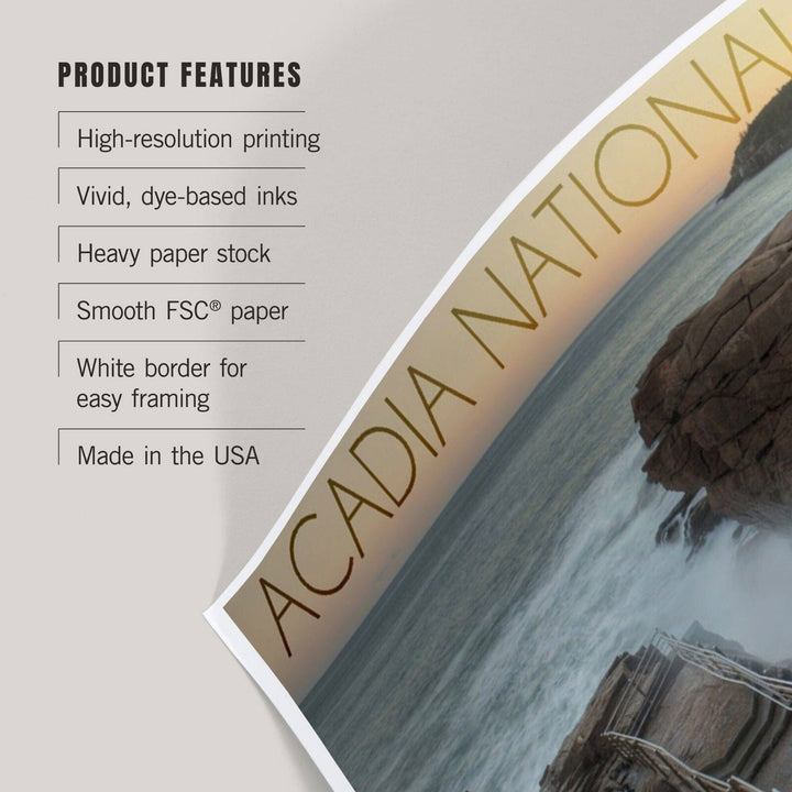 Acadia National Park, Maine, Thunder Hole, Art & Giclee Prints Art Lantern Press