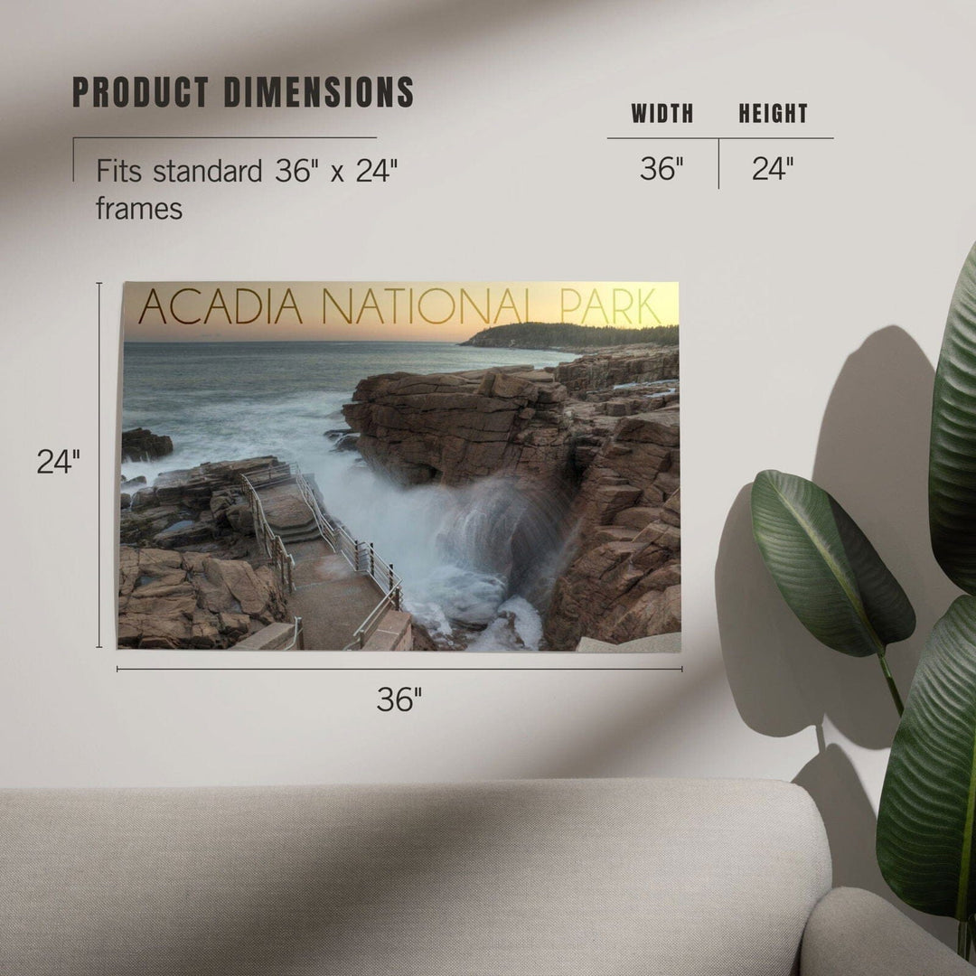 Acadia National Park, Maine, Thunder Hole, Art & Giclee Prints Art Lantern Press