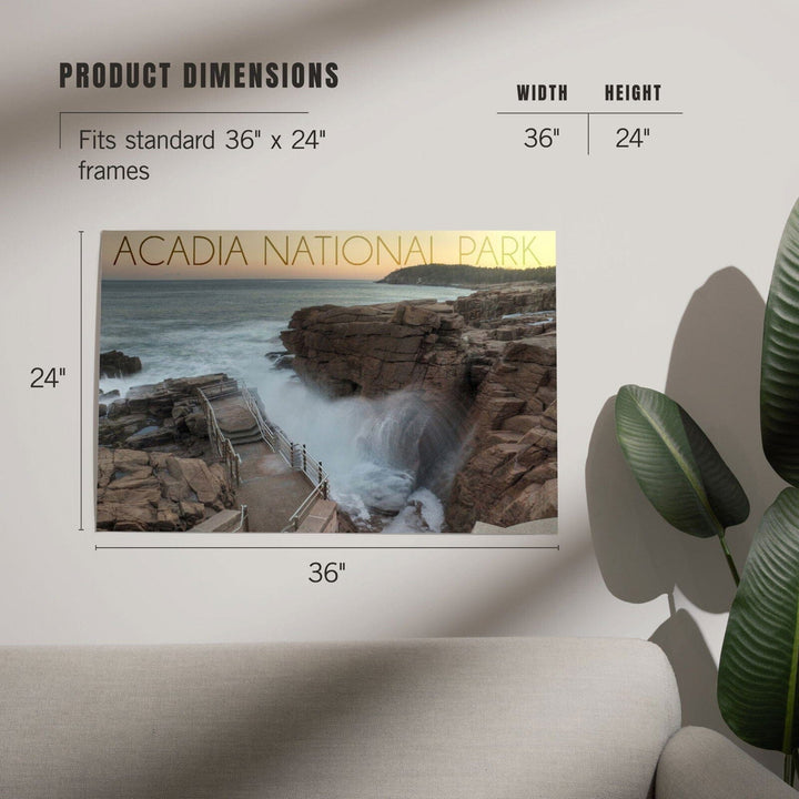 Acadia National Park, Maine, Thunder Hole, Art & Giclee Prints Art Lantern Press