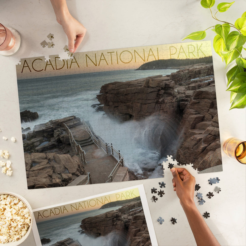 Acadia National Park, Maine, Thunder Hole, Jigsaw Puzzle Puzzle Lantern Press