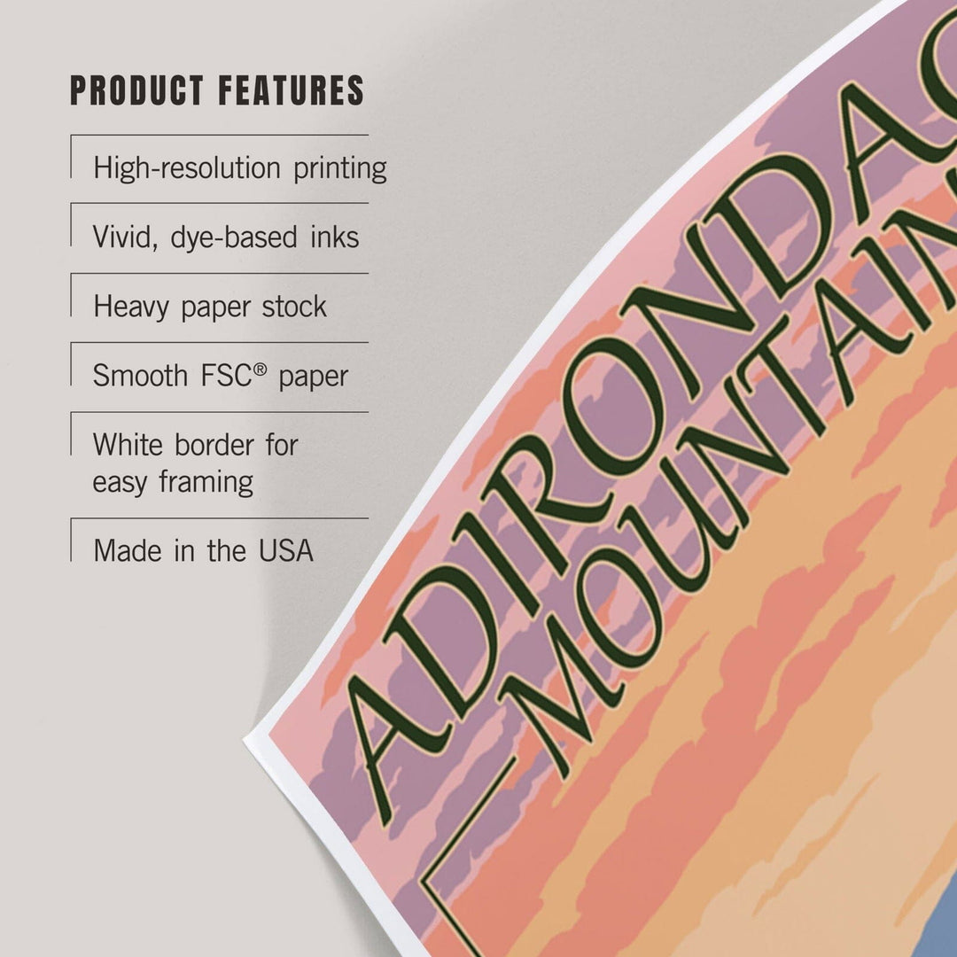 Adirondacks Mountains, New York State, Bears and Spring Flowers, Art & Giclee Prints Art Lantern Press