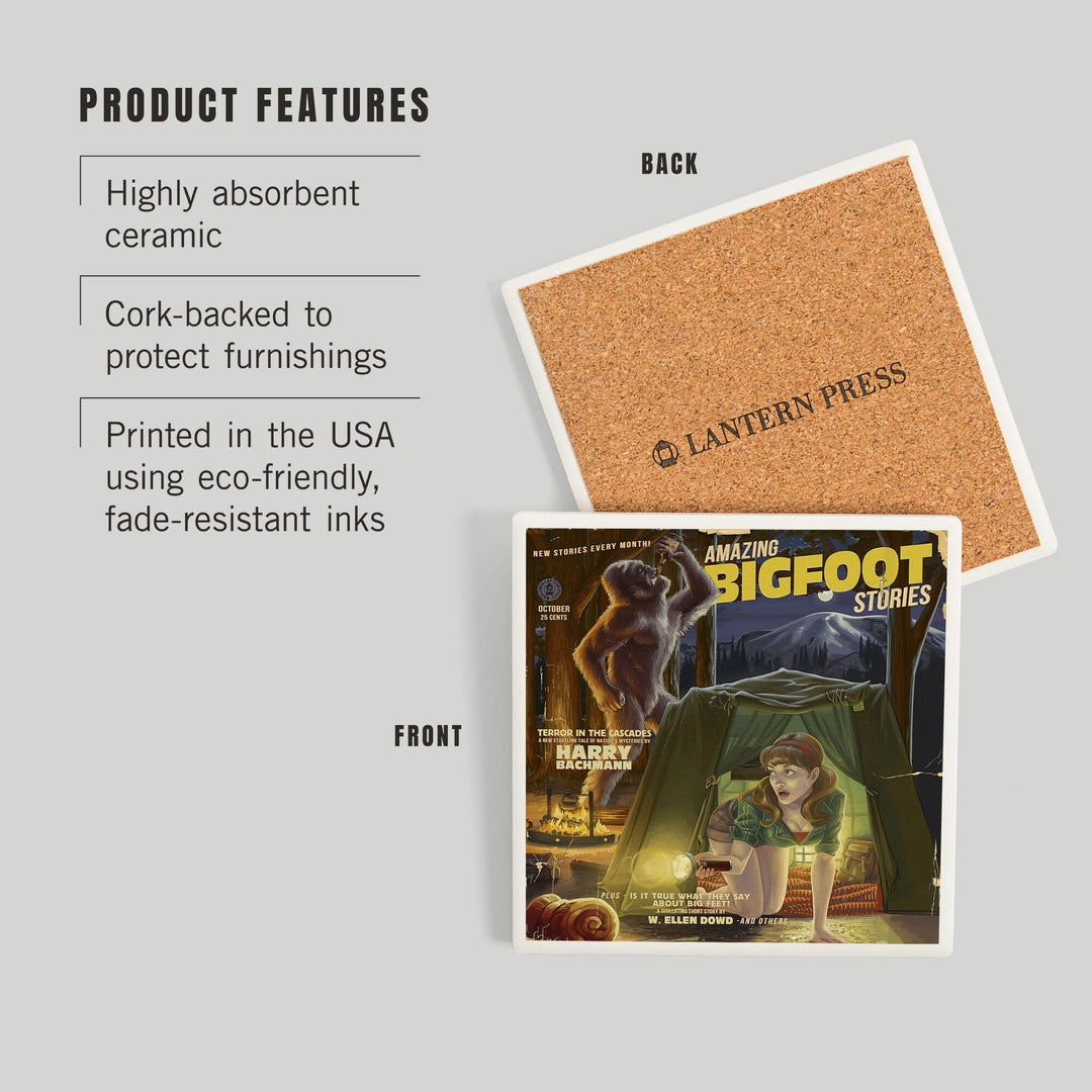 Amazing Bigfoot Stories, Coasters Coasters Lantern Press