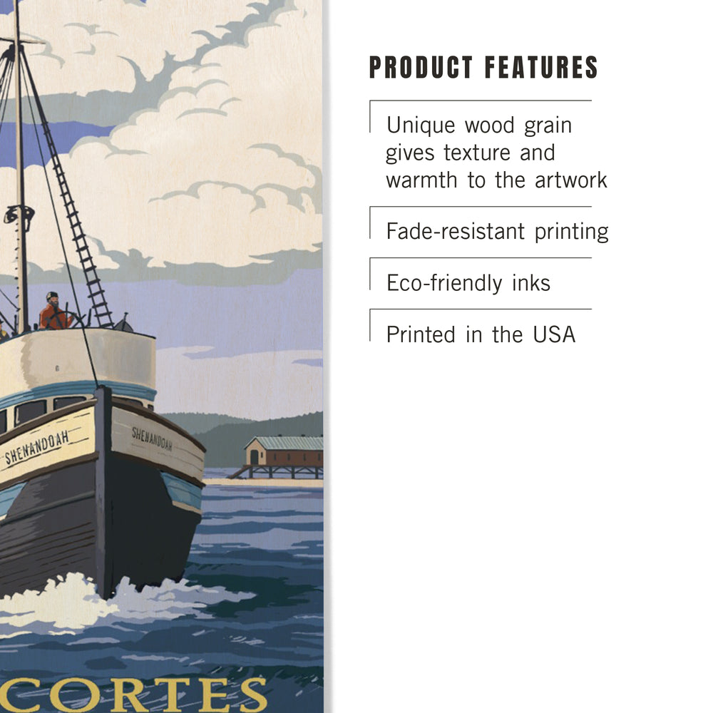 Anacortes, Washington, Painterly, Shenandoah, Wood Signs and Postcards Wood Lantern Press