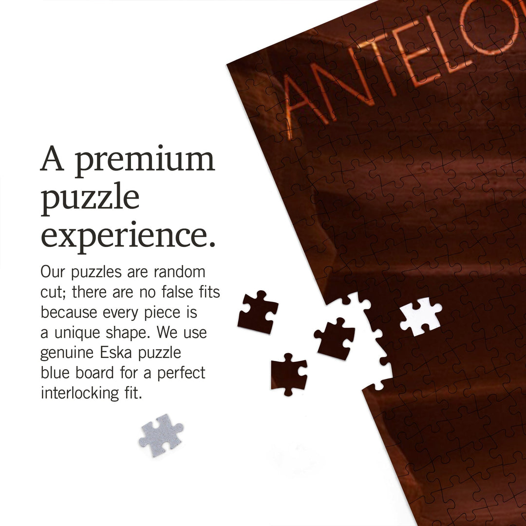 Antelope Canyon, Arizona, Jigsaw Puzzle Puzzle Lantern Press