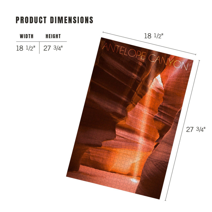 Antelope Canyon, Arizona, Jigsaw Puzzle Puzzle Lantern Press