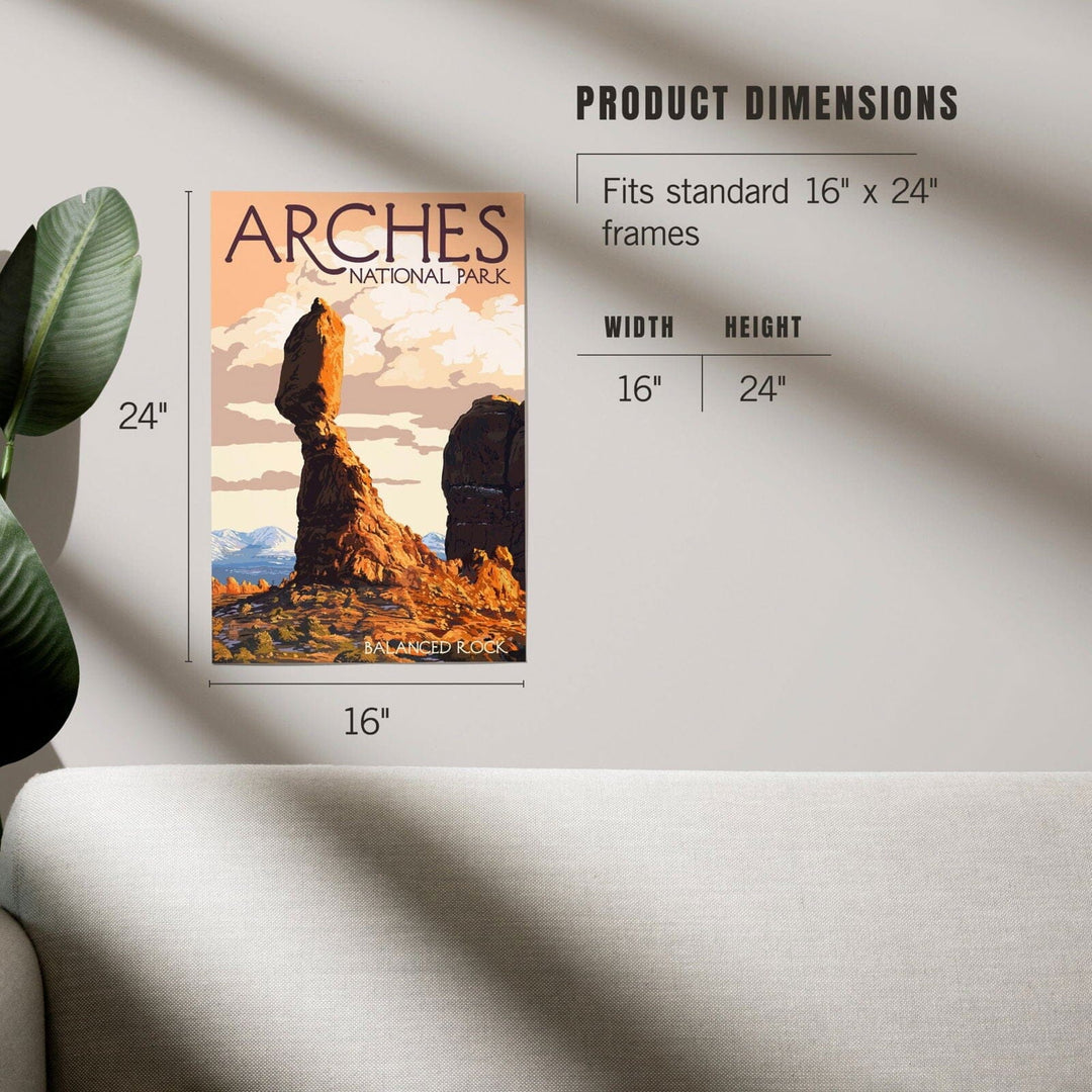 Arches National Park, Utah, Balanced Rock, Art & Giclee Prints Art Lantern Press