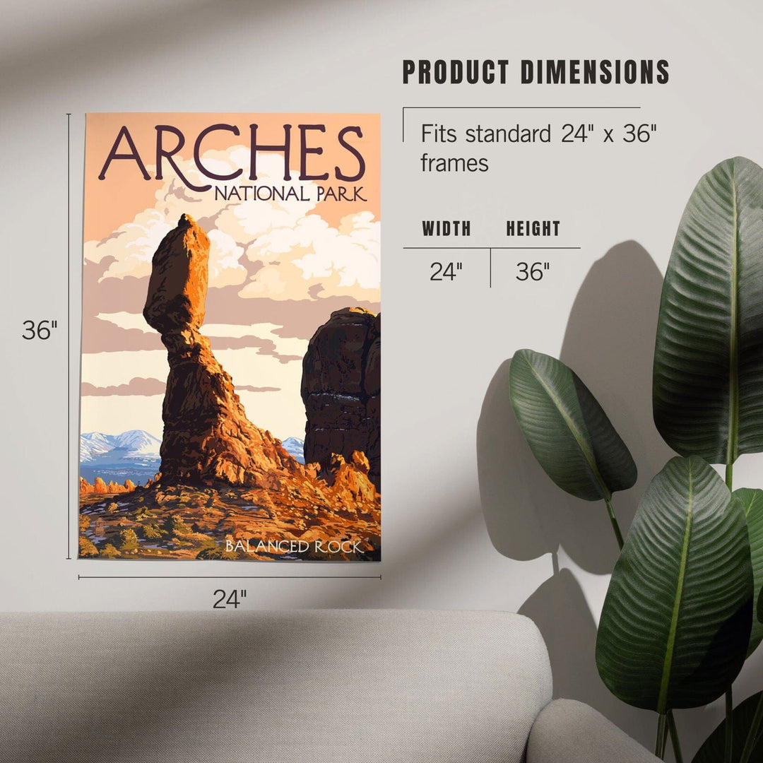 Arches National Park, Utah, Balanced Rock, Art & Giclee Prints Art Lantern Press