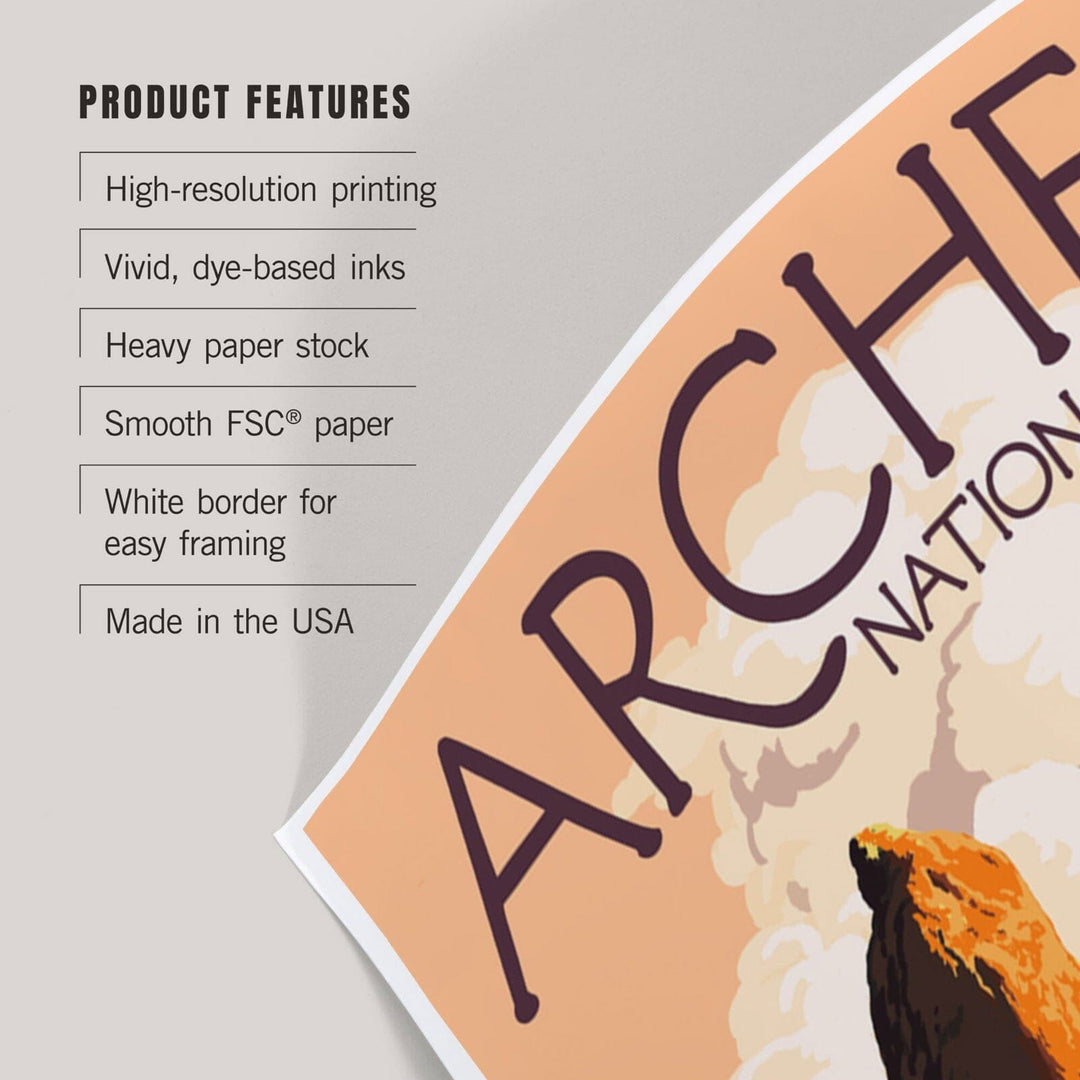 Arches National Park, Utah, Balanced Rock, Art & Giclee Prints Art Lantern Press