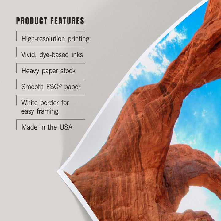 Arches National Park, Utah, Daytime Blue Sky, Art & Giclee Prints Art Lantern Press