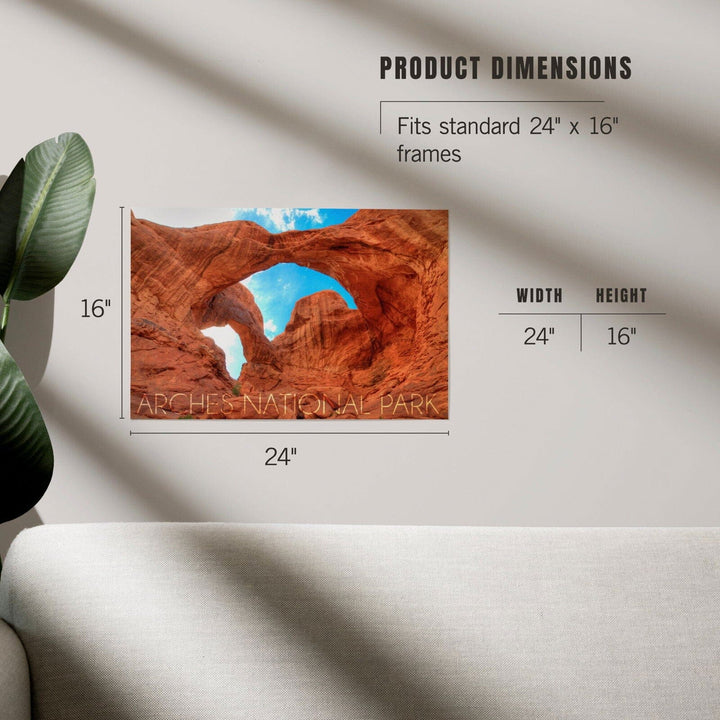 Arches National Park, Utah, Daytime Blue Sky, Art & Giclee Prints Art Lantern Press