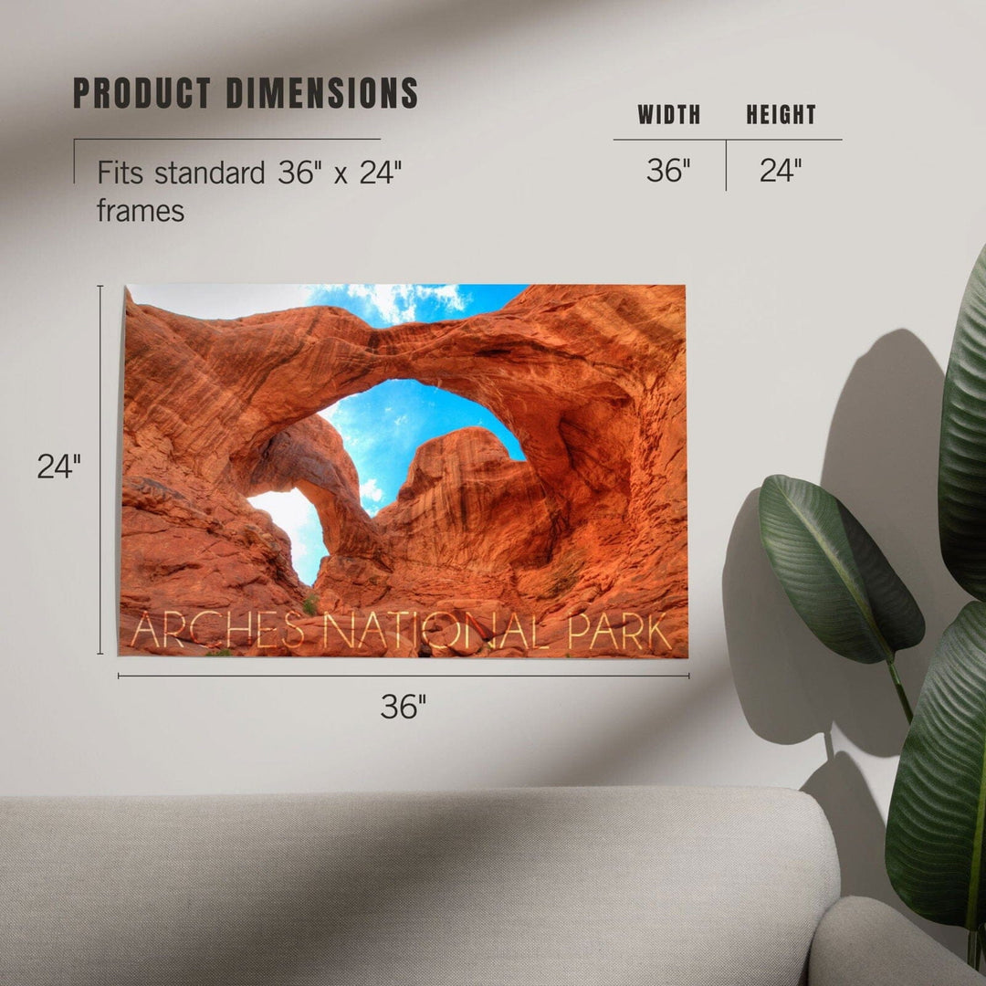 Arches National Park, Utah, Daytime Blue Sky, Art & Giclee Prints Art Lantern Press