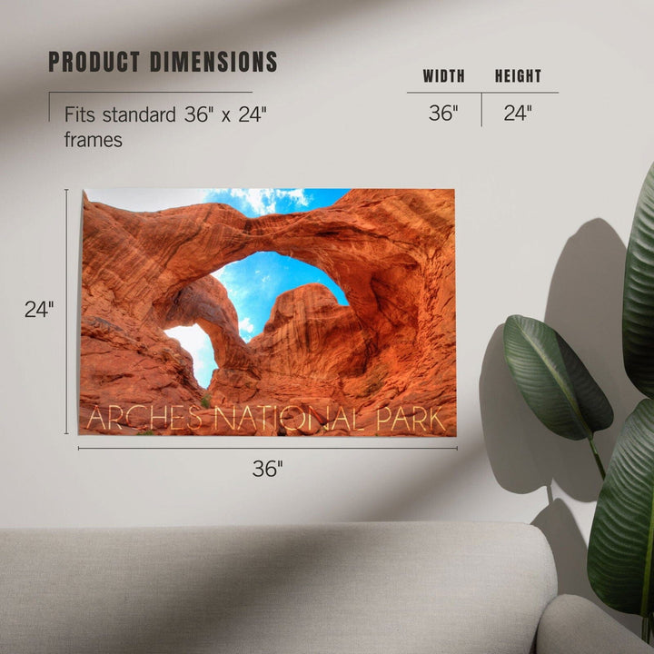 Arches National Park, Utah, Daytime Blue Sky, Art & Giclee Prints Art Lantern Press