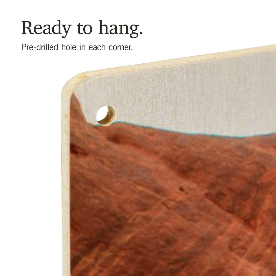 Arches National Park, Utah, Daytime Blue Sky, Lantern Press Photography, Wood Signs and Postcards Wood Lantern Press