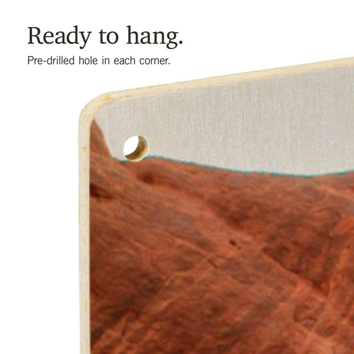 Arches National Park, Utah, Daytime Blue Sky, Lantern Press Photography, Wood Signs and Postcards Wood Lantern Press