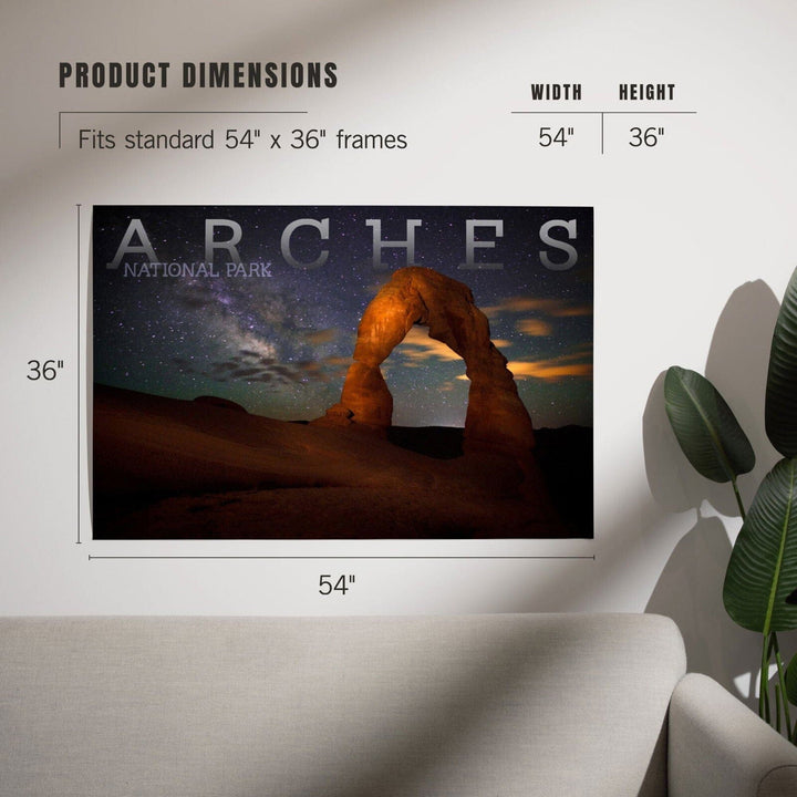 Arches National Park, Utah, Delicate Arch, Art & Giclee Prints Art Lantern Press