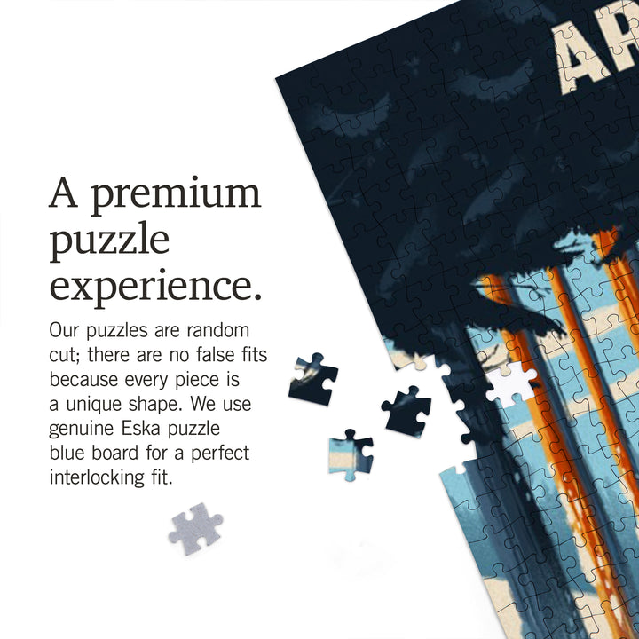 Arizona, Better on Foot, Snowshoeing, Jigsaw Puzzle Puzzle Lantern Press