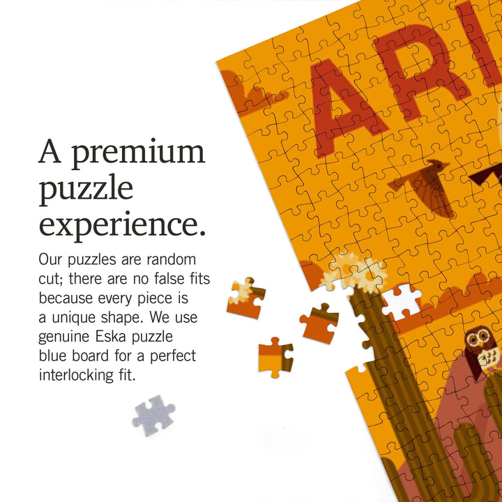 Arizona, Geometric, Jigsaw Puzzle Puzzle Lantern Press