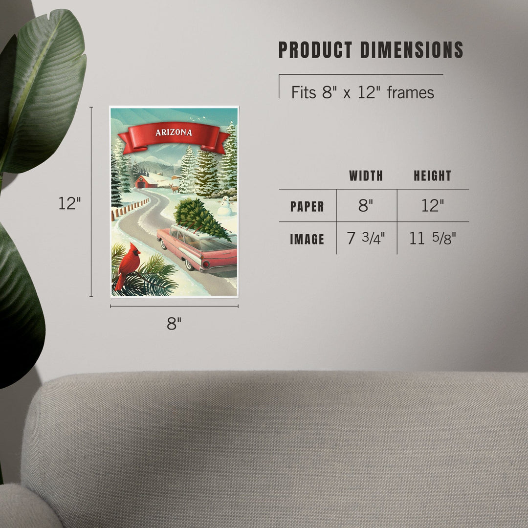 Arizona, Holiday Tradition, Art & Giclee Prints Art Lantern Press