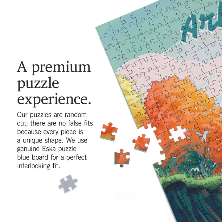 Arkansas, Seek Adventure, River Rafting, Fall Colors, Jigsaw Puzzle Puzzle Lantern Press