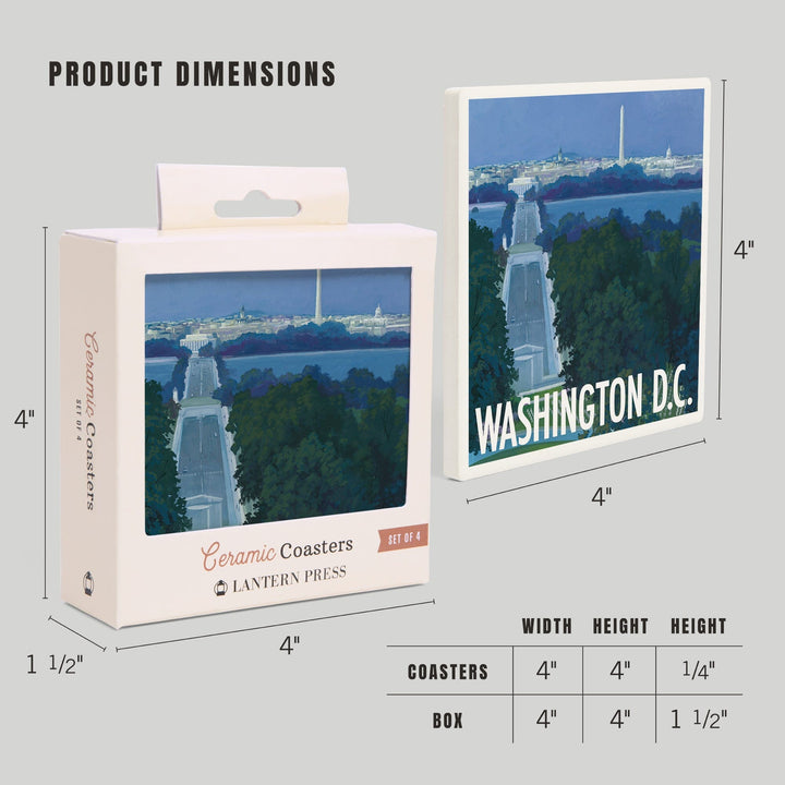 Arlington National Cemetery, Washington DC, Coasters Coasters Lantern Press