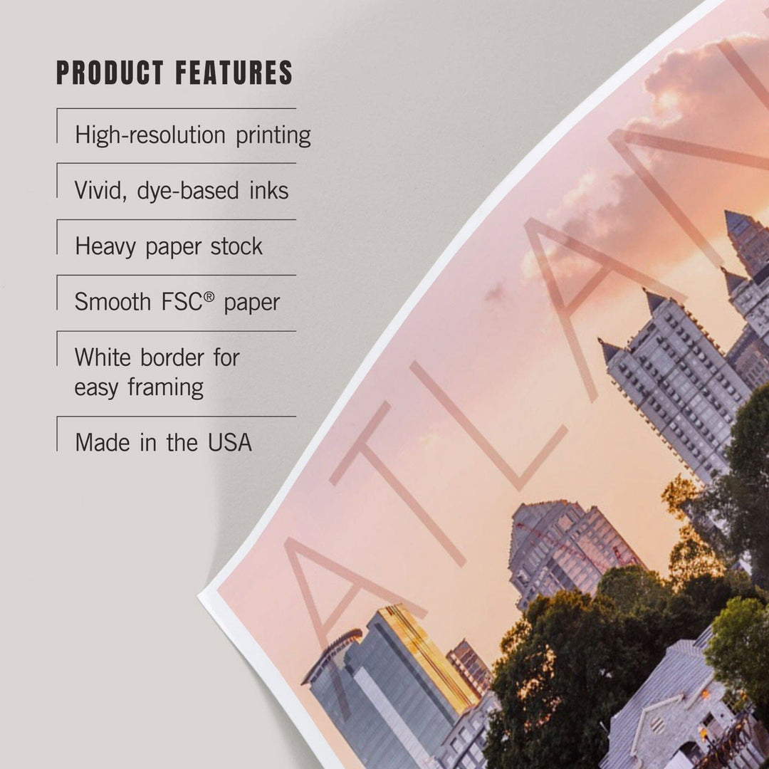 Atlanta, Georgia, Piedmont Park, Art & Giclee Prints Art Lantern Press