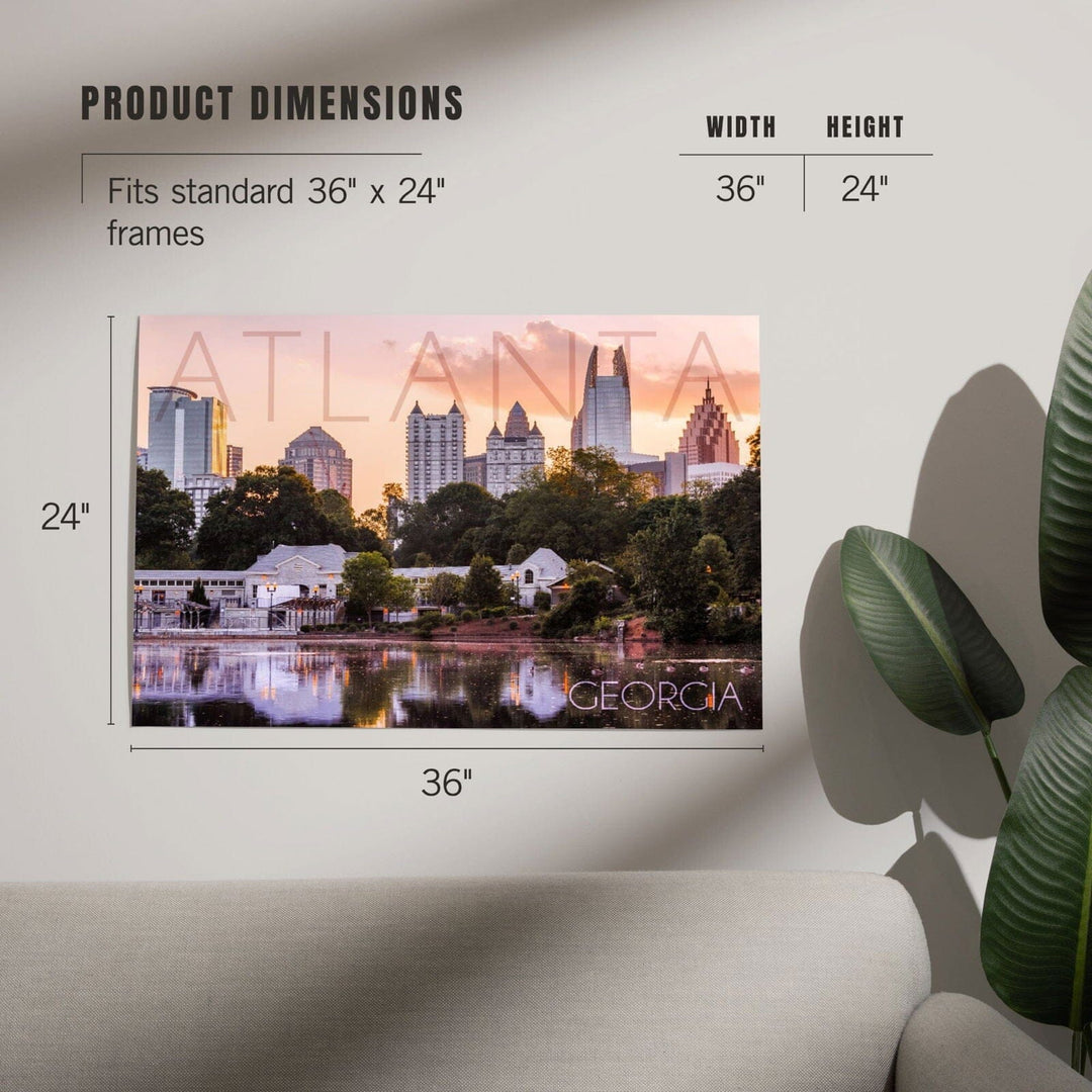 Atlanta, Georgia, Piedmont Park, Art & Giclee Prints Art Lantern Press