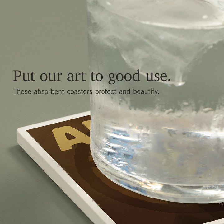 Austin, Texas, Boot and Star, Coasters Coasters Lantern Press