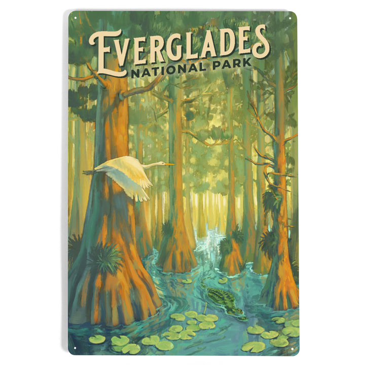 Everglades National Park, Florida, Oil Painting, Metal Signs