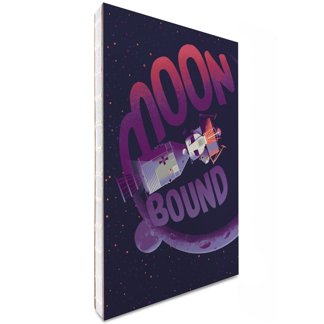 Lined 6x9 Journal, Spacethusiasm Collection, Apollo, Moon Bound, Lay Flat, 193 Pages, FSC paper