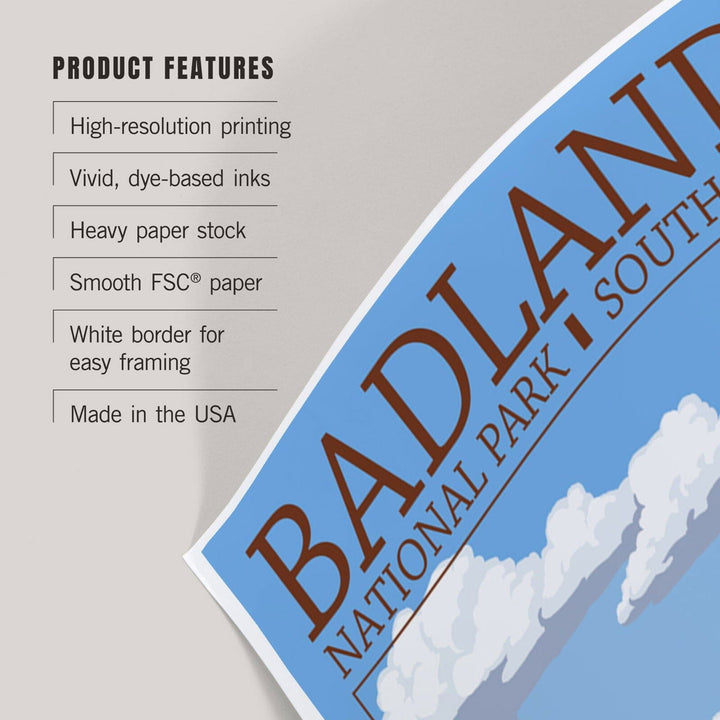 Badlands National Park, South Dakota, Prairie Dogs, Art & Giclee Prints Art Lantern Press