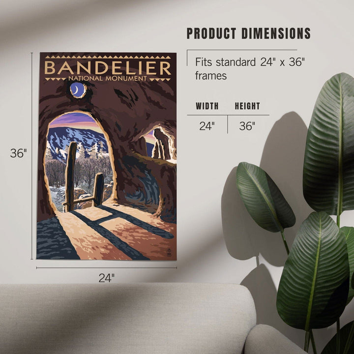 Bandelier National Monument, New Mexico, Twilight View, Art & Giclee Prints Art Lantern Press